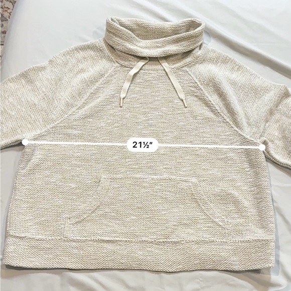 Aerie Women's Textured Beige Hoodie - Picture 9 of 13